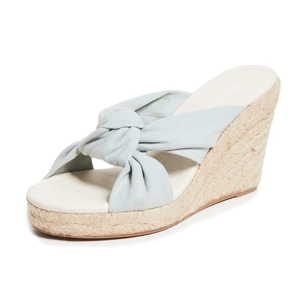 Soludos Knotted Wedge Espadrille Sandals